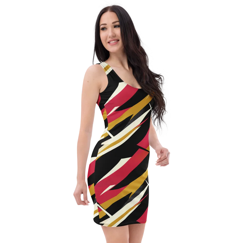 Voltage Velvet on Bodycon Dress — Right Front