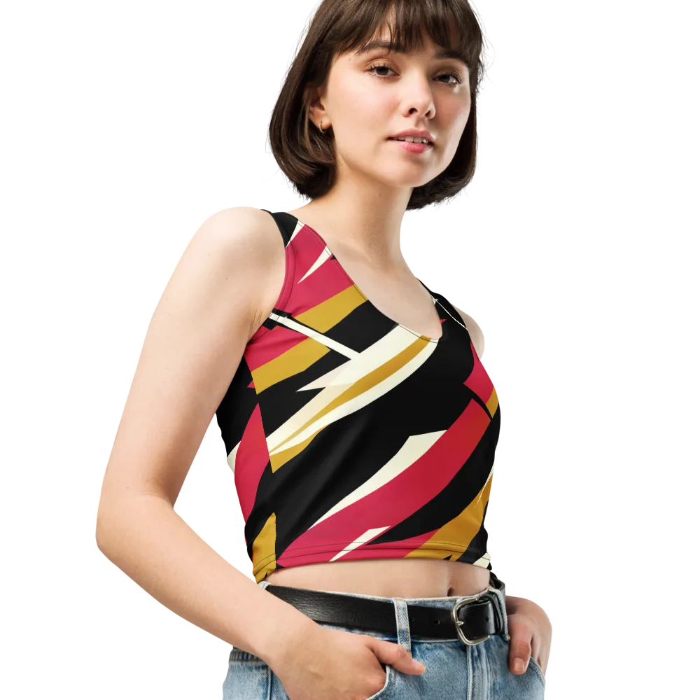 Voltage Velvet on Crop Top — Right Front