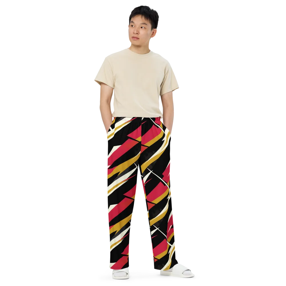 Voltage Velvet on Wide-Leg Pants — Front