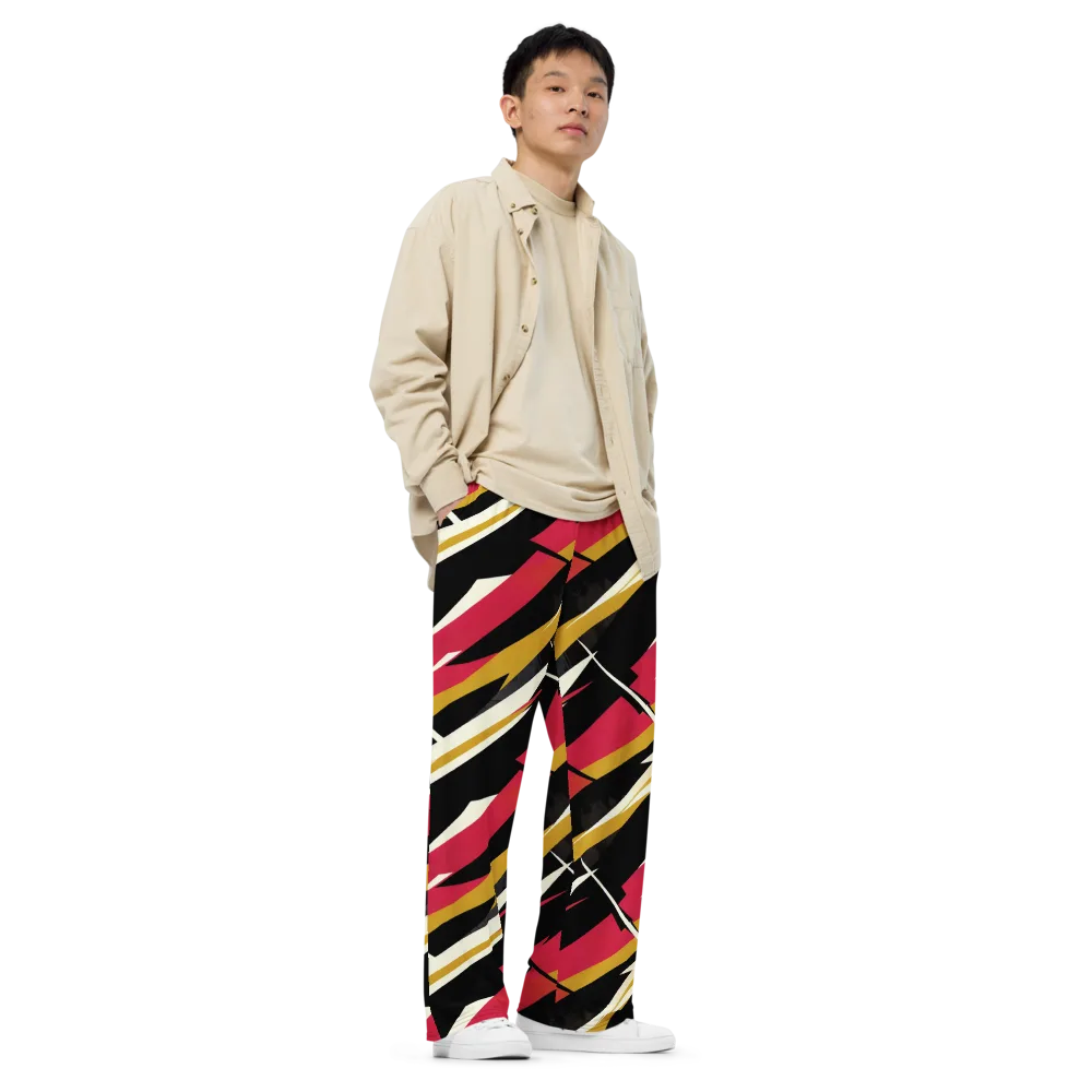 Voltage Velvet on Wide-Leg Pants — Right Front