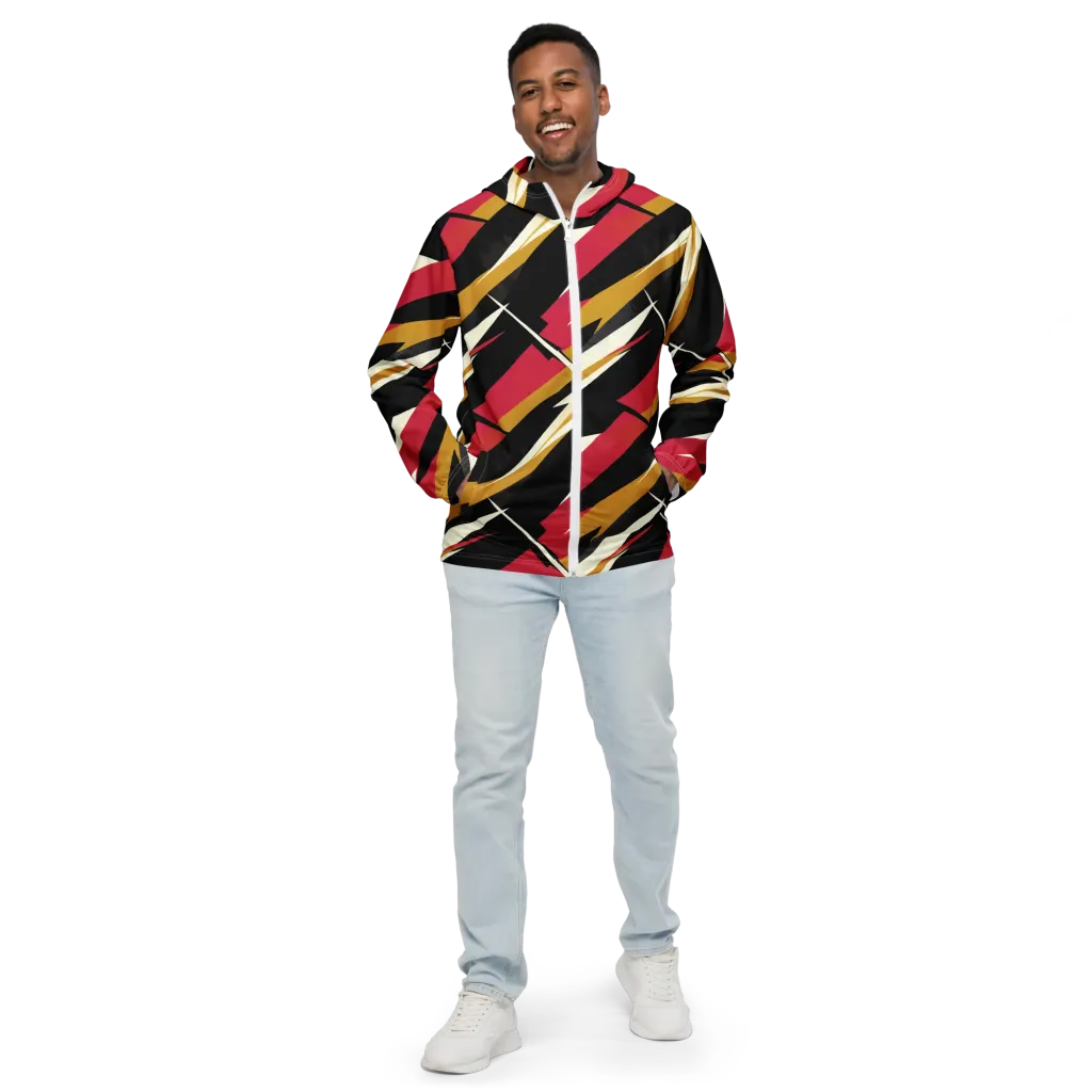 Voltage Velvet on Men's Windbreaker — Front