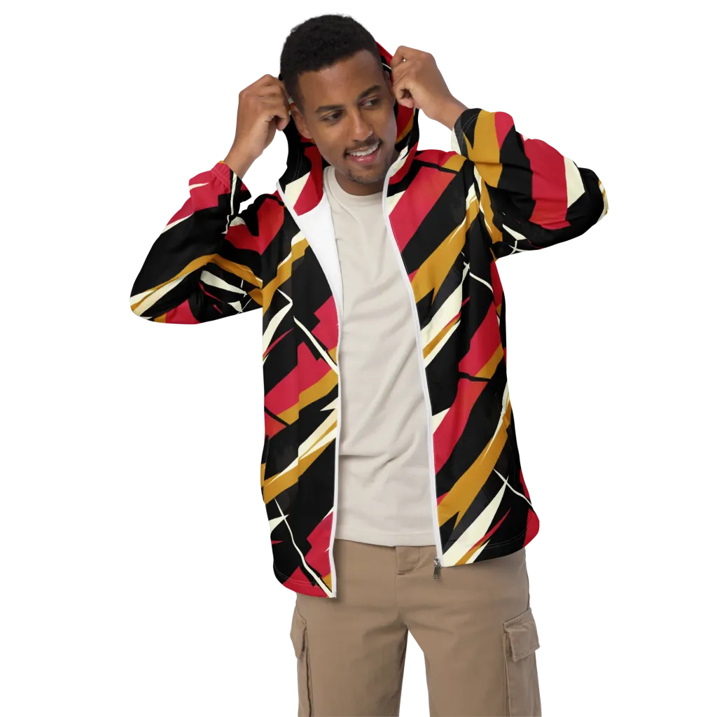Voltage Velvet on Men's Windbreaker — Front