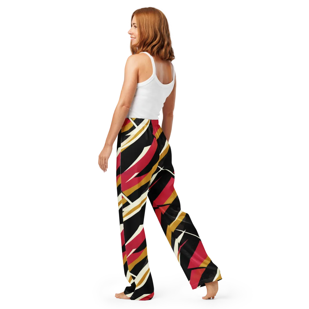 Voltage Velvet on Women's Pajama Pants — Back