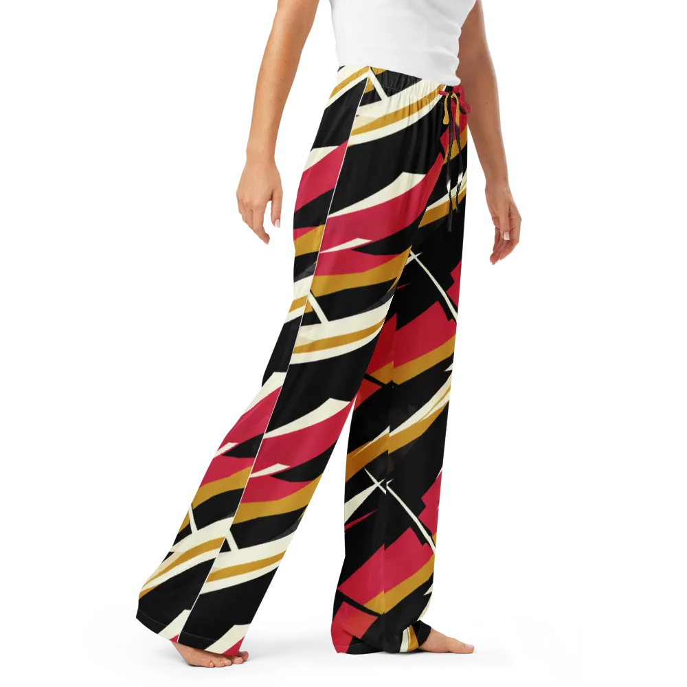 Voltage Velvet on Women's Pajama Pants — Right Front