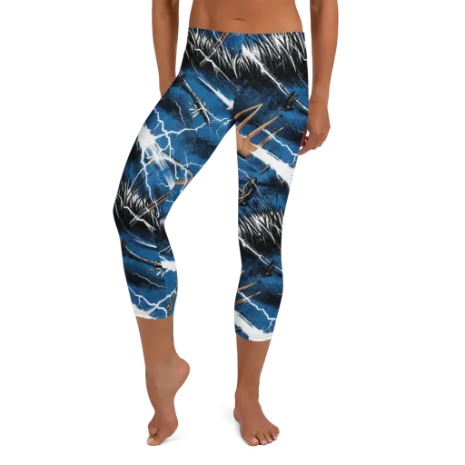 Neptune’s Static on a Capri Leggings