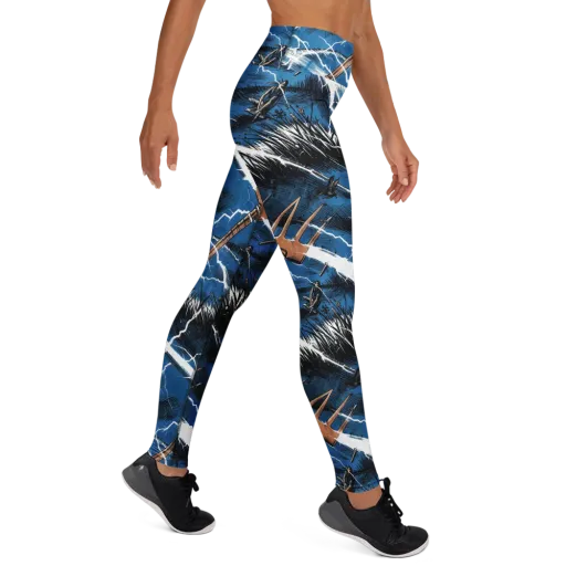 Neptune’s Static on a Yoga Leggings