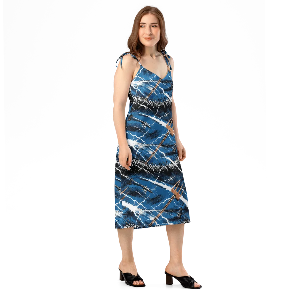 Neptune’s Static on Slip Dress — Right Front