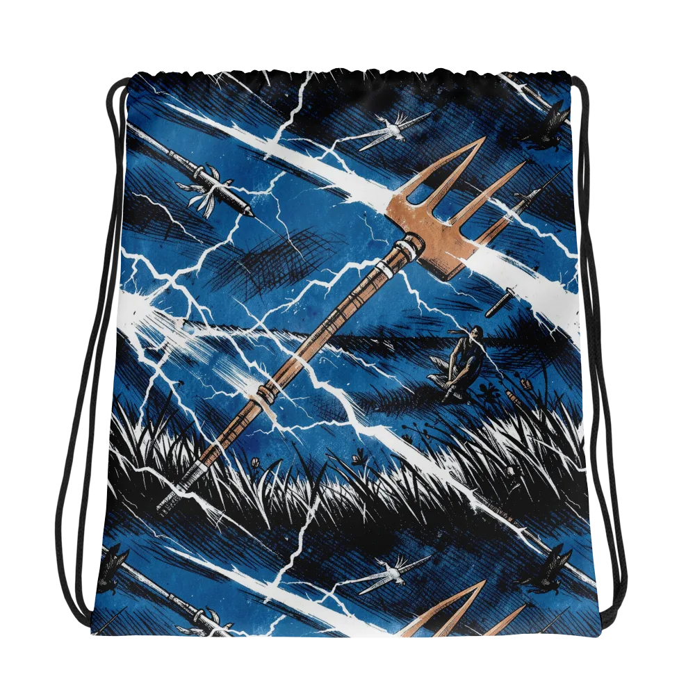 Neptune’s Static on Drawstring Bag — Photo