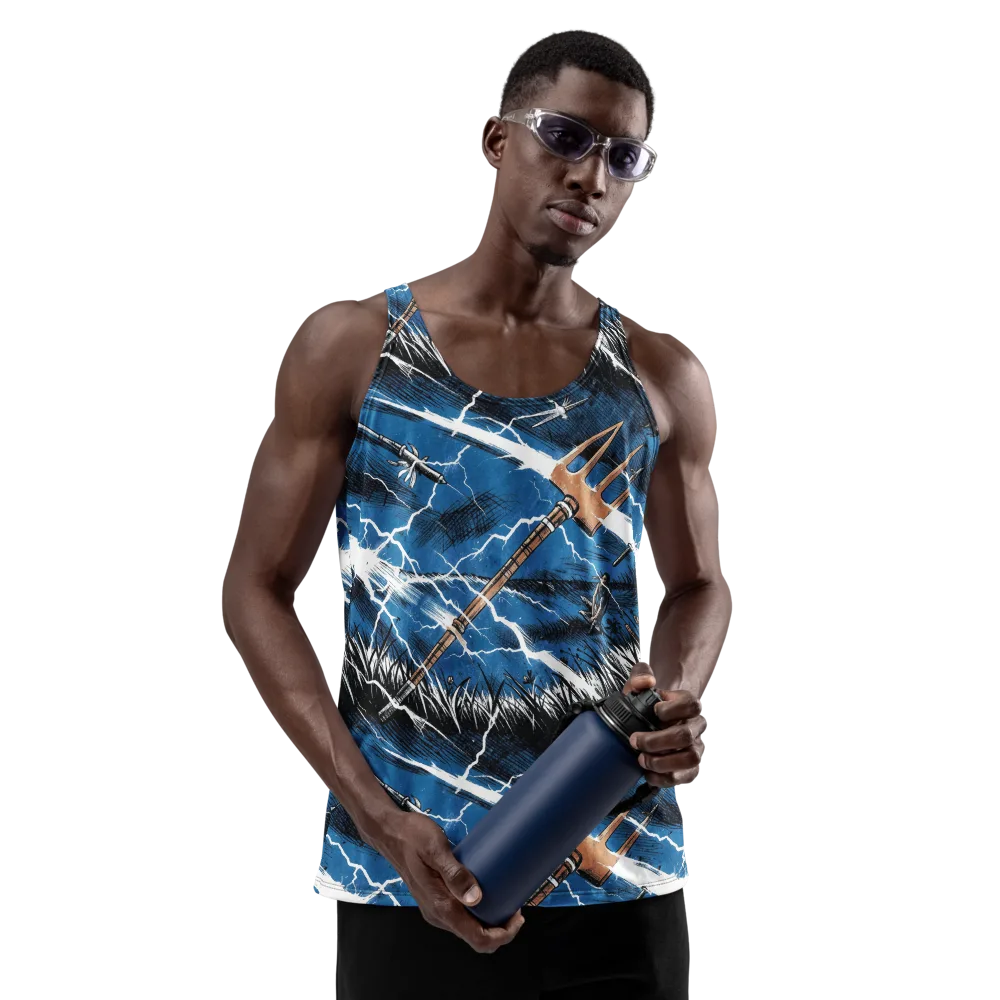Neptune’s Static on Men's Tank Top — Front