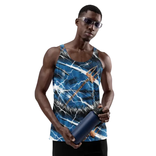 Neptune’s Static on a Men's Tank Top