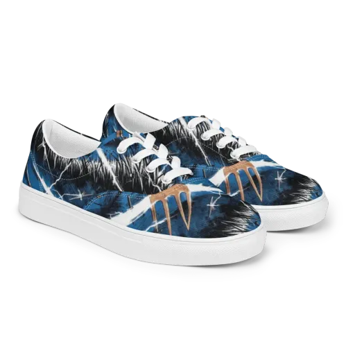 Neptune’s Static on a Men's Lace-Up Canvas Shoes