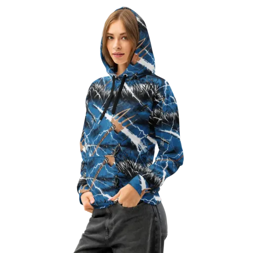 Neptune’s Static on a Cotton Hoodie