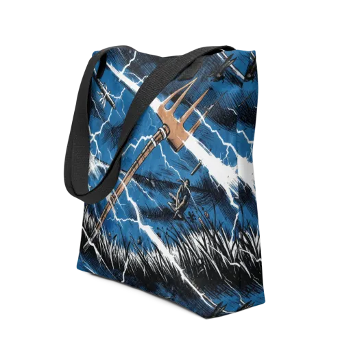 Neptune’s Static on a Tote Bag