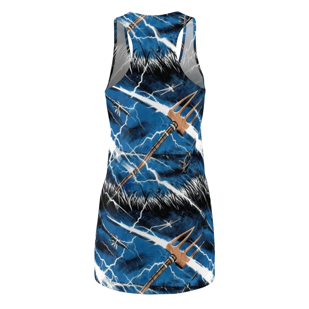 Neptune’s Static on Racerback Dress — Back
