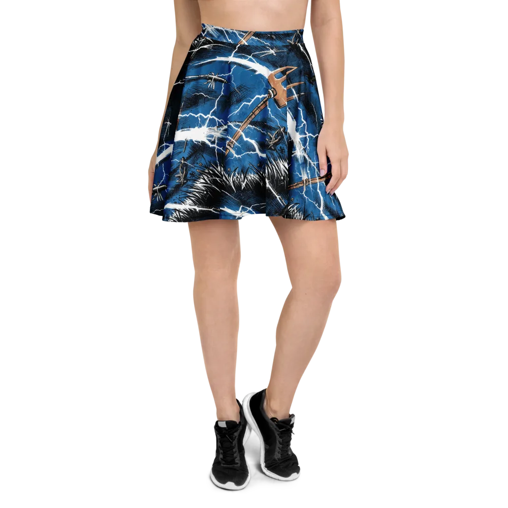 Neptune’s Static on Skater Skirt — Front