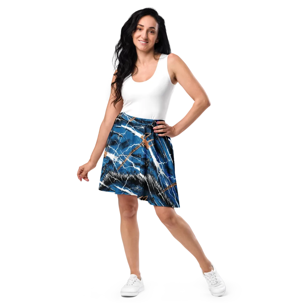 Neptune’s Static on Skater Skirt — Front