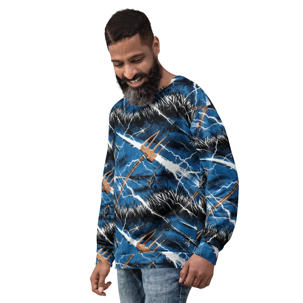 Neptune’s Static on Sweatshirt — Left Front