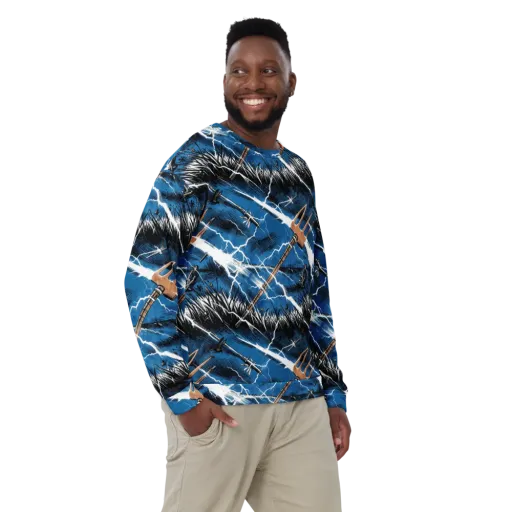 Neptune’s Static on a Sweatshirt