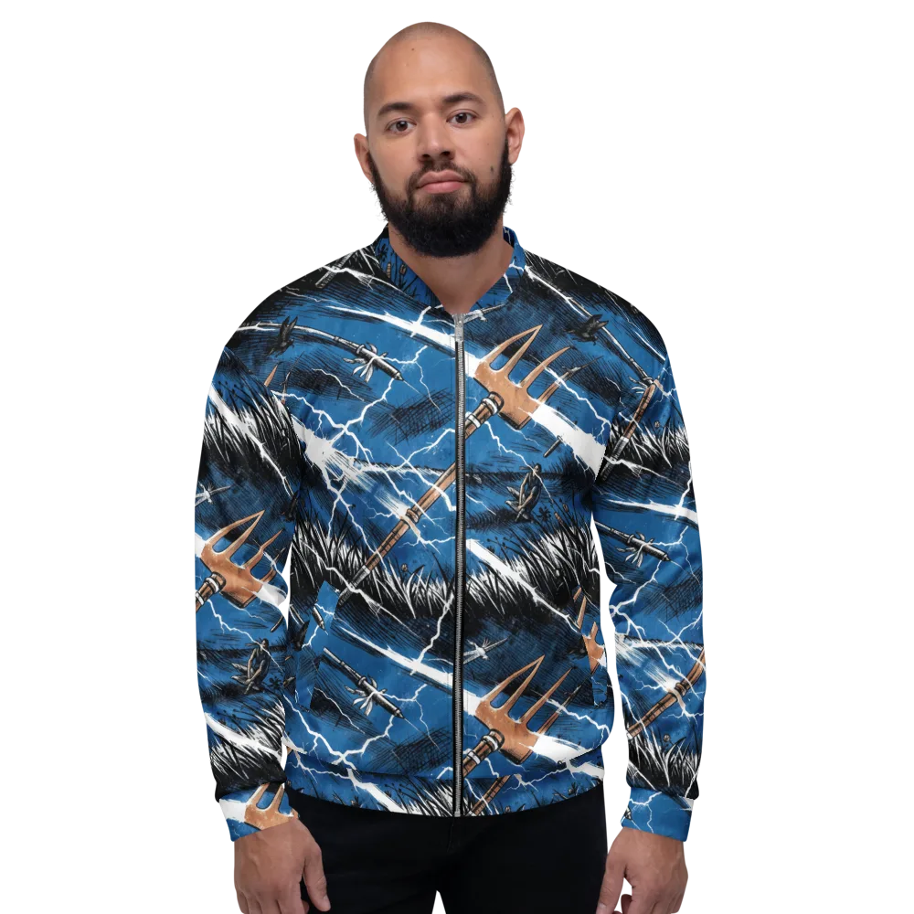 Neptune’s Static on Bomber Jacket — Front