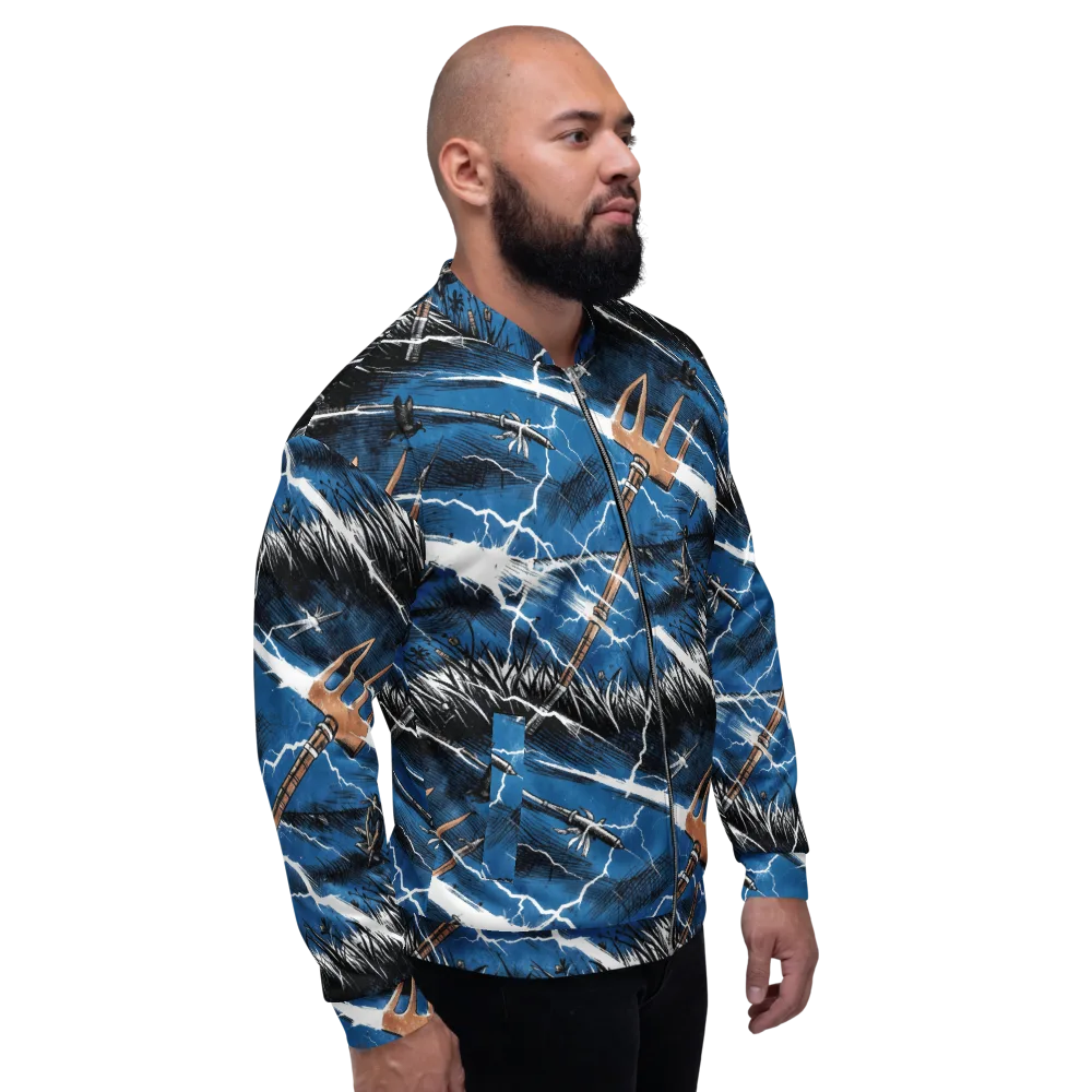 Neptune’s Static on Bomber Jacket — Right
