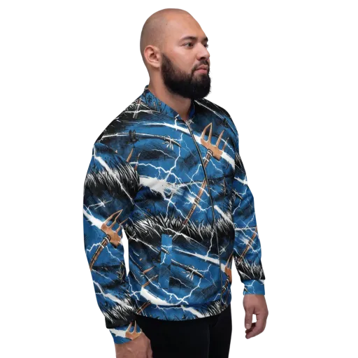 Neptune’s Static on a Bomber Jacket