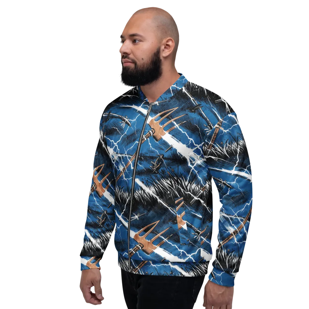 Neptune’s Static on Bomber Jacket — Left