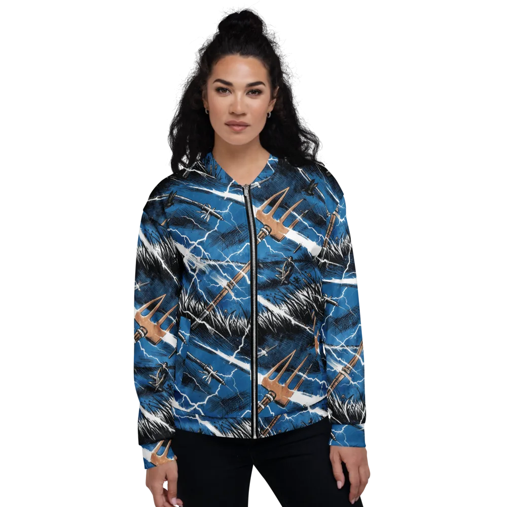 Neptune’s Static on Bomber Jacket — Front