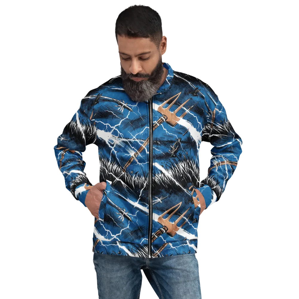 Neptune’s Static on Bomber Jacket — Front