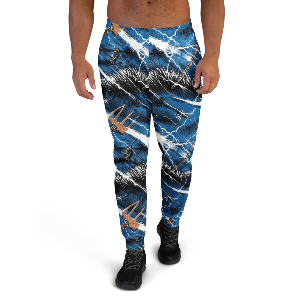 Neptune’s Static on Men's Joggers — Front