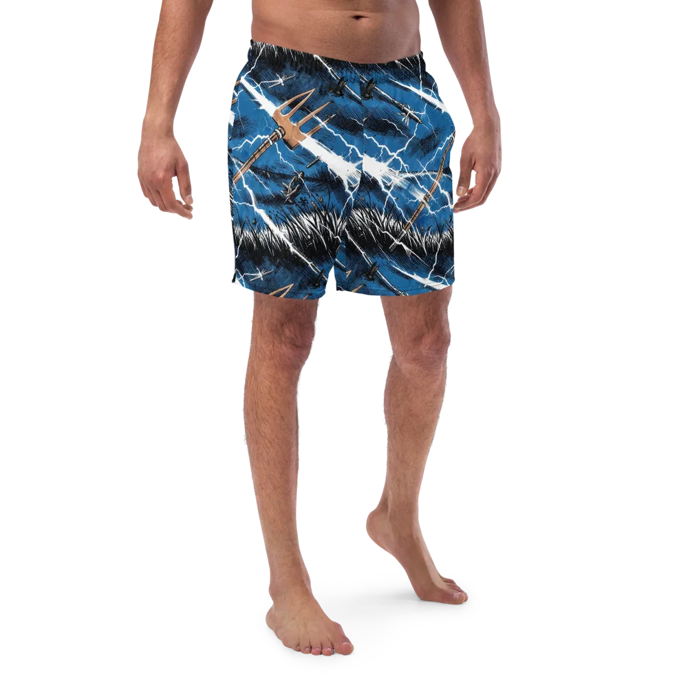 Neptune’s Static on Swim Trunks — Front