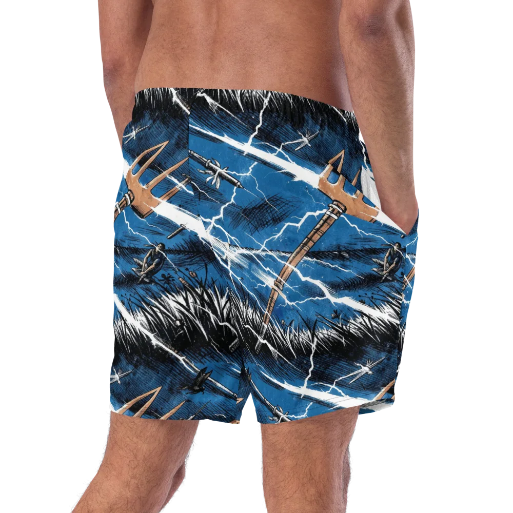 Neptune’s Static on Swim Trunks — Right Back