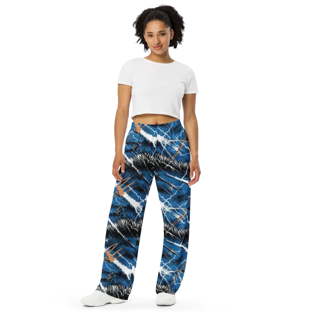 Neptune’s Static on Wide-Leg Pants — Front