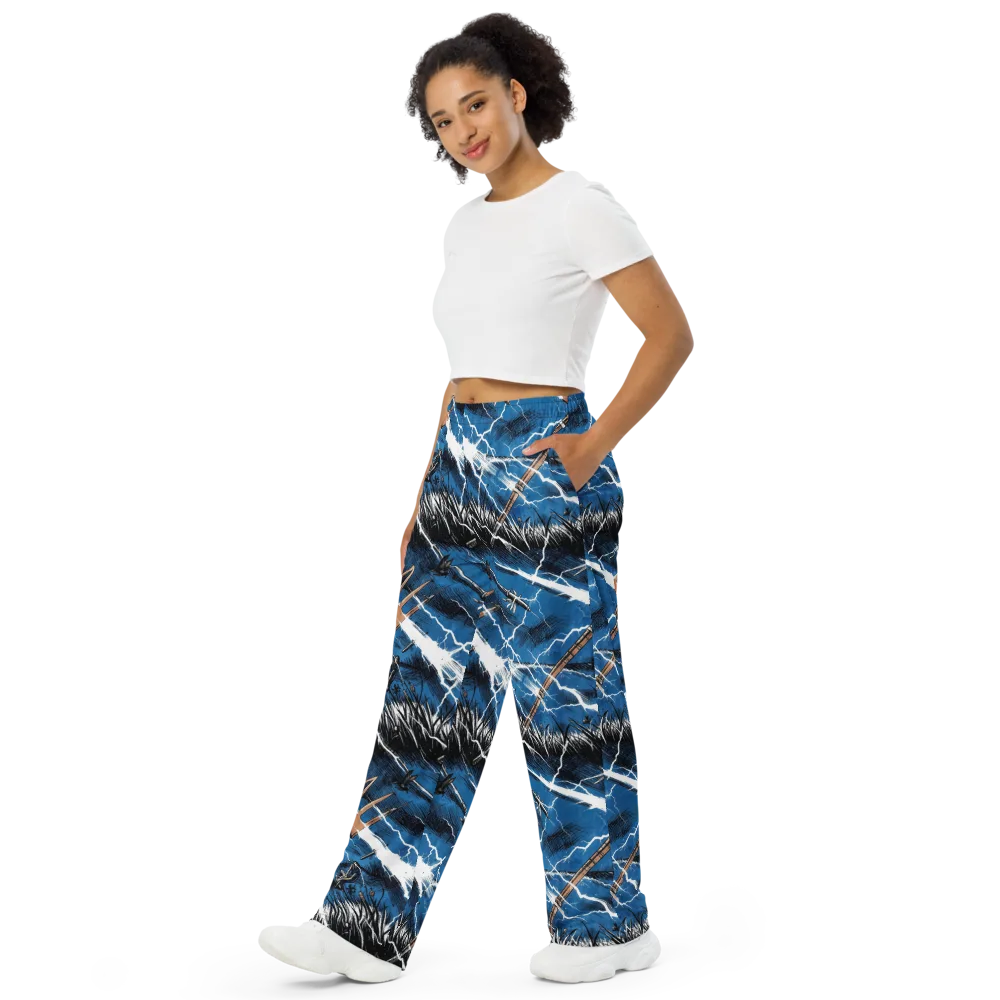 Neptune’s Static on Wide-Leg Pants — Left Front