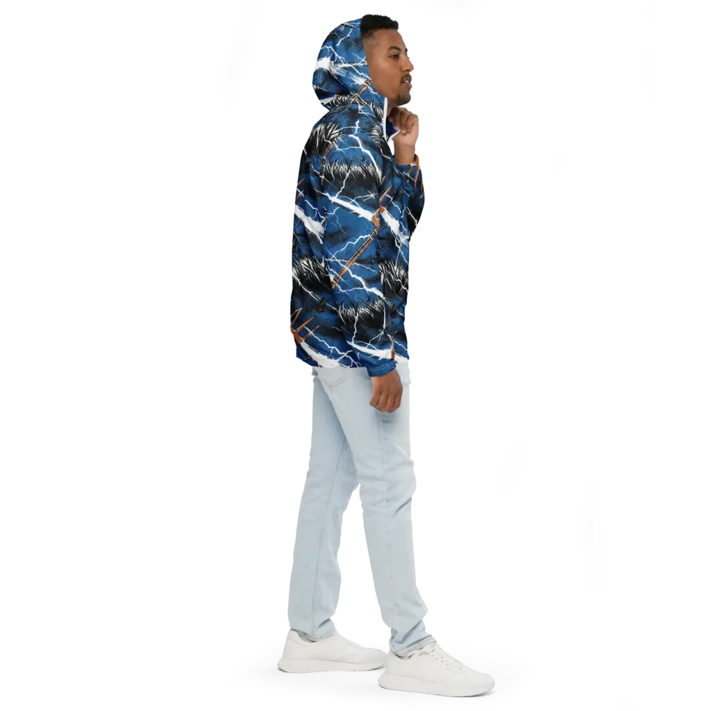 Neptune’s Static on Men's Windbreaker — Right