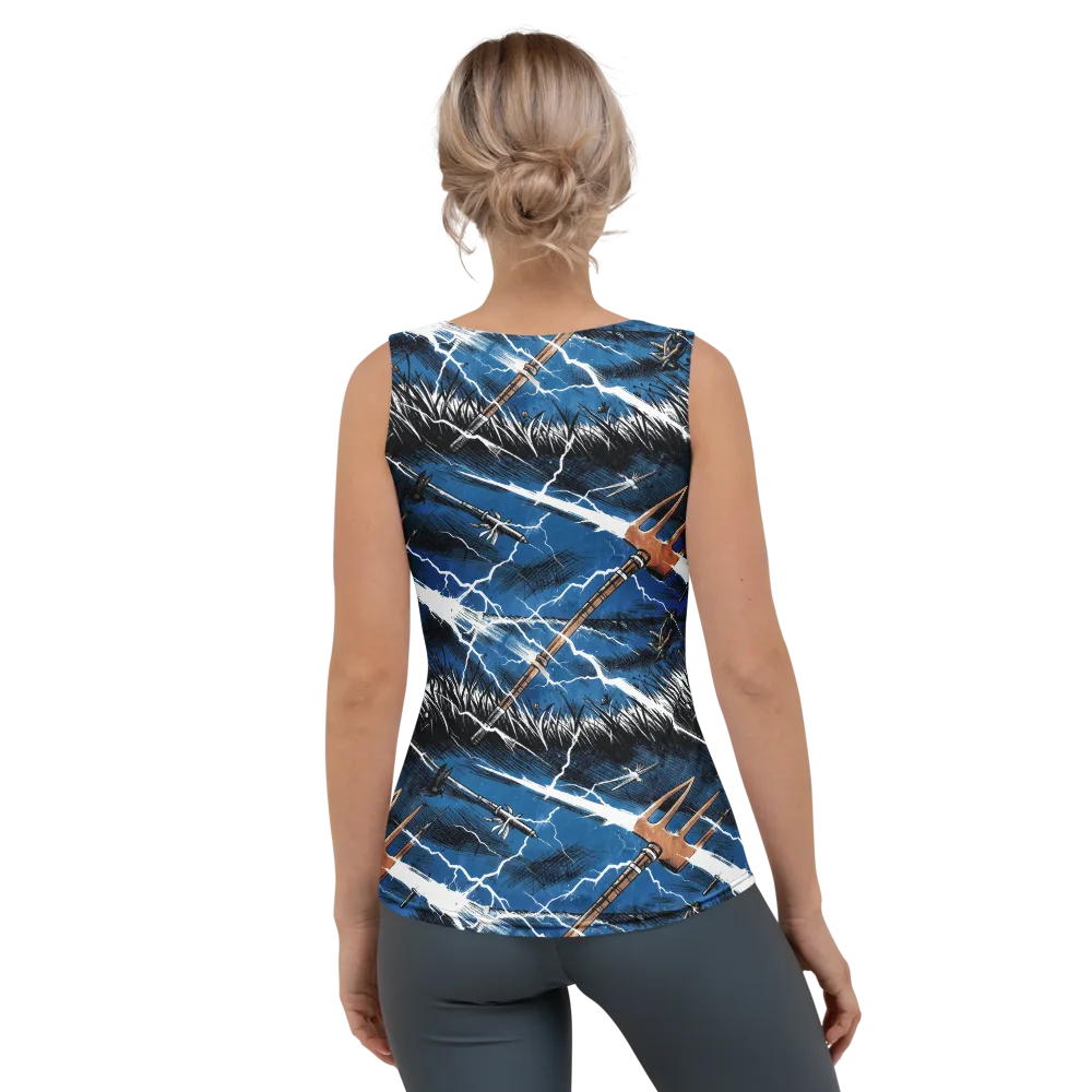 Neptune’s Static on Women's Tank Top — Back