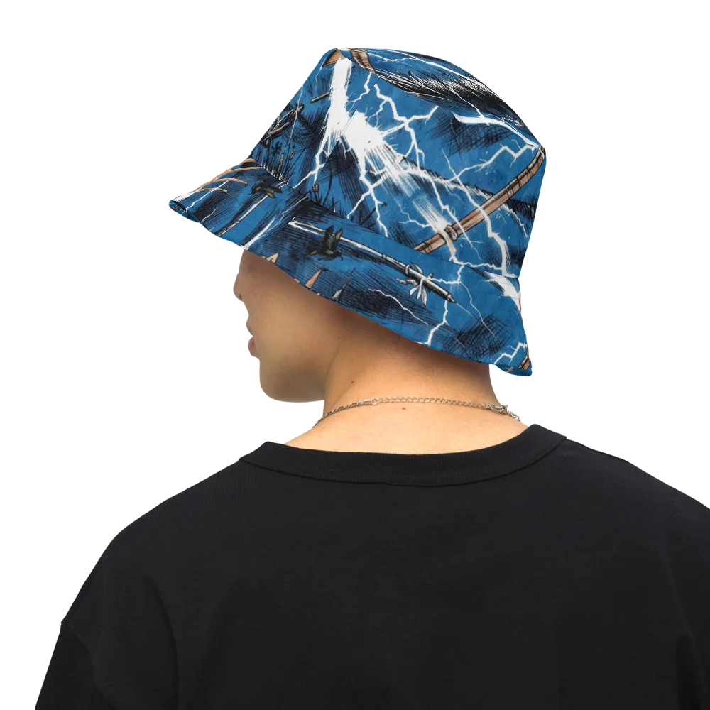 Neptune’s Static on Reversible Bucket Hat — Back Inside