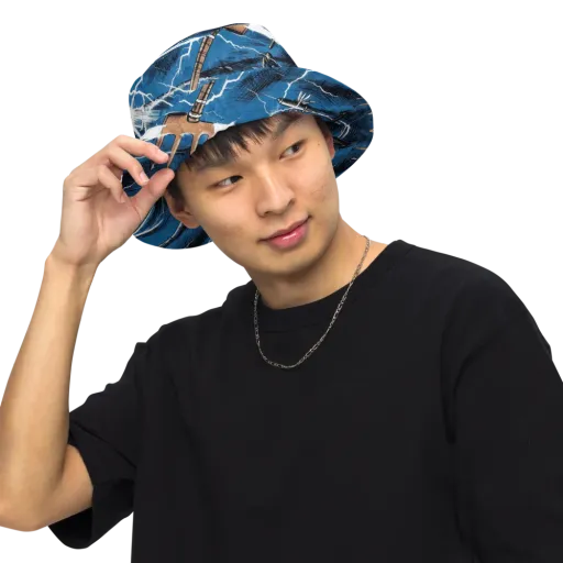 Neptune’s Static on a Reversible Bucket Hat