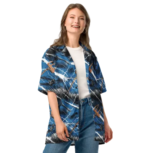 Neptune’s Static on a Button Shirt