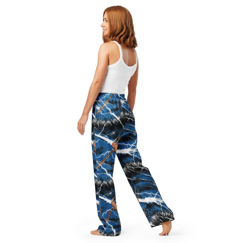 Neptune’s Static on Women's Pajama Pants — Back