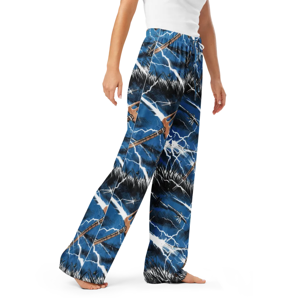 Neptune’s Static on Women's Pajama Pants — Right Front
