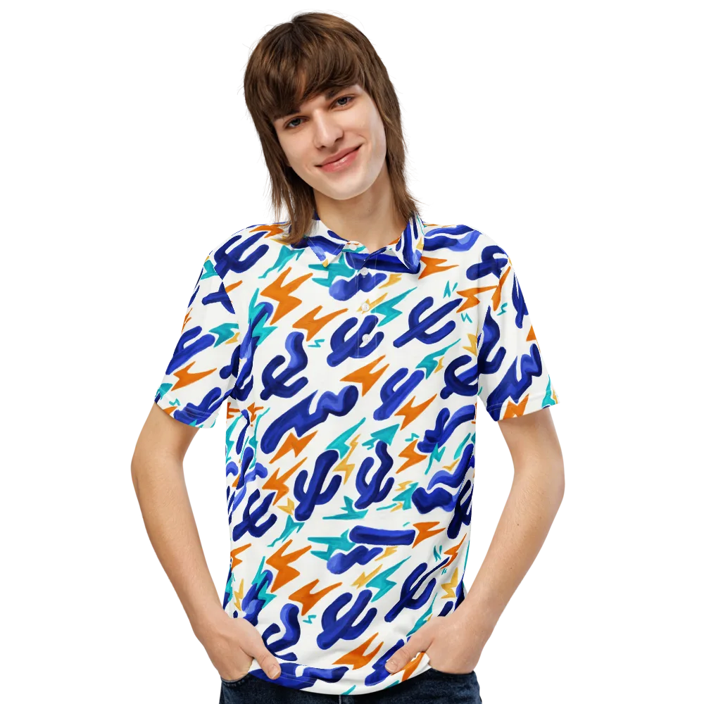 Bluebolt on Men's Slim Fit Polo Shirt — Front