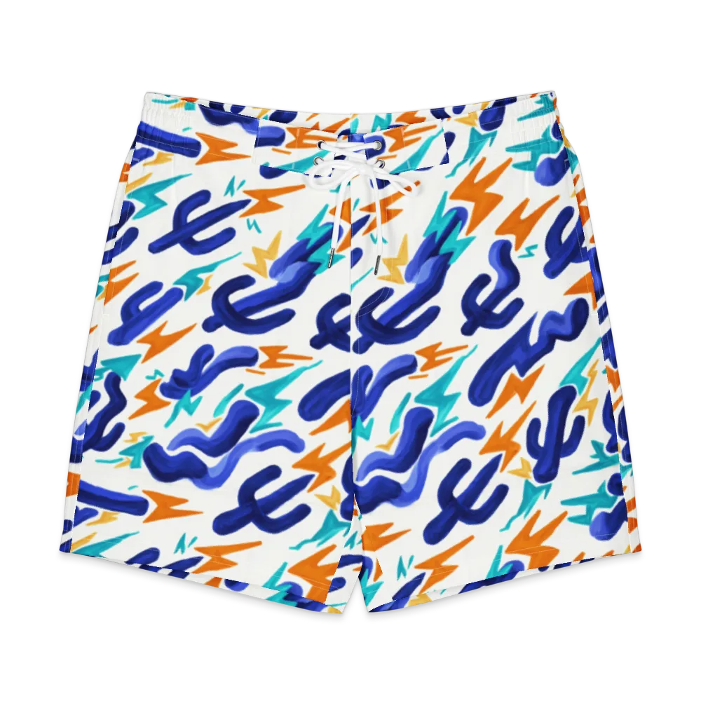 Bluebolt on Men's Board Shorts — Front
