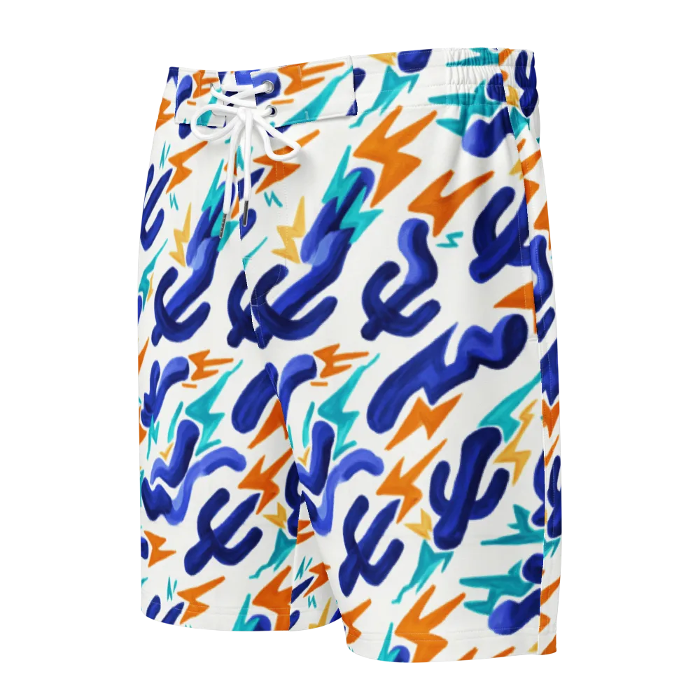 Bluebolt on Men's Board Shorts — Front