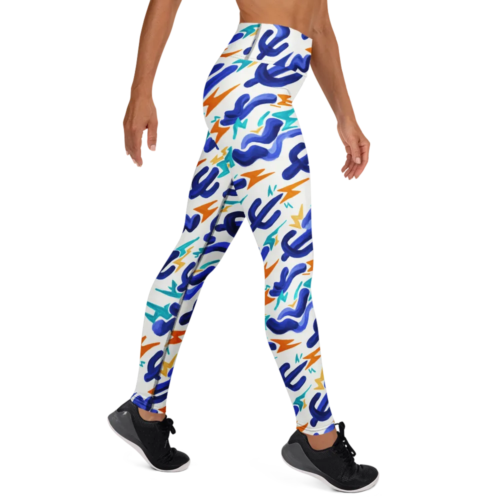 Bluebolt on Yoga Leggings — Right