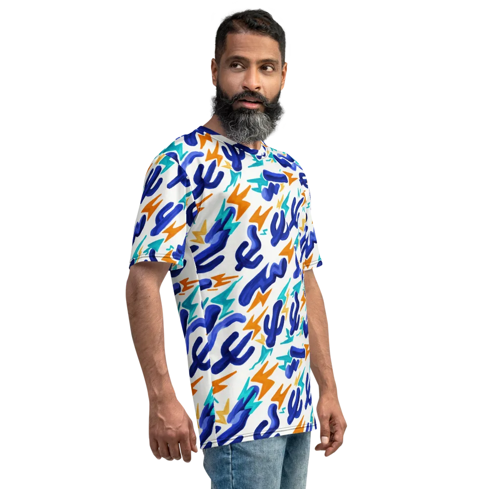 Bluebolt on Men's Crew Neck T-Shirt — Right