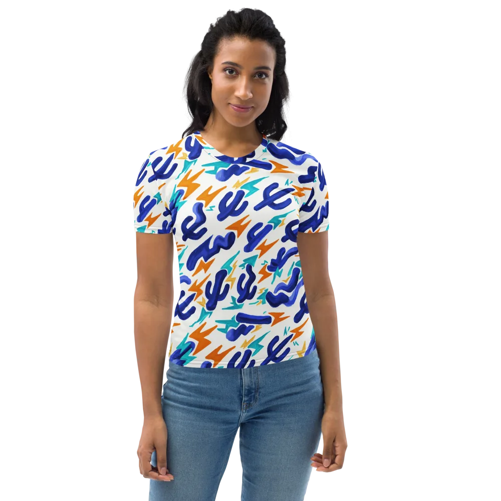 Bluebolt on Women's Crew Neck T-Shirt — Front