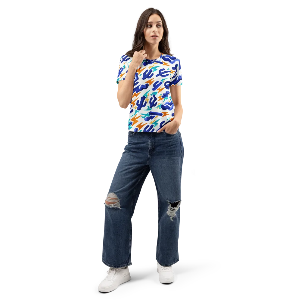 Bluebolt on Women's Crew Neck T-Shirt — Front