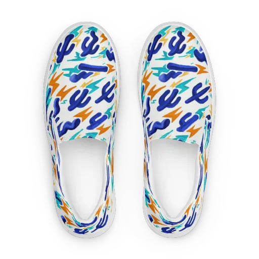 Bluebolt on a Women's Slip-On Canvas Shoes