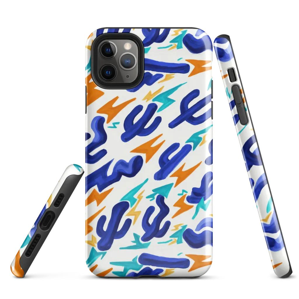 Bluebolt on Tough Case for iPhone® — Front