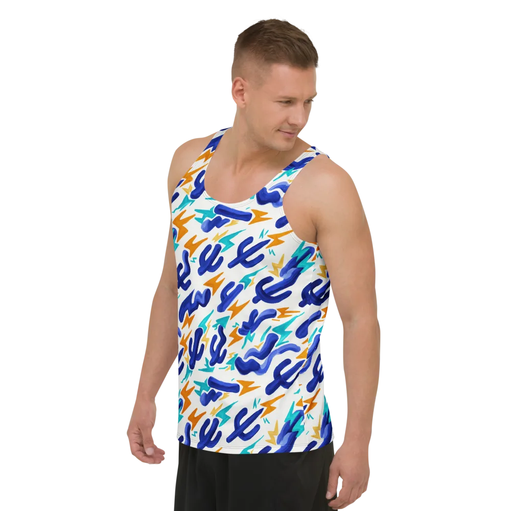 Bluebolt on Men's Tank Top — Left Front